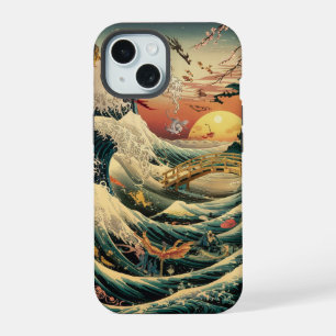 Serene e sonhar como capa de telefone de arte japo