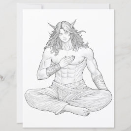 Serene Elf Warrior | Fantasy Anime Character Art