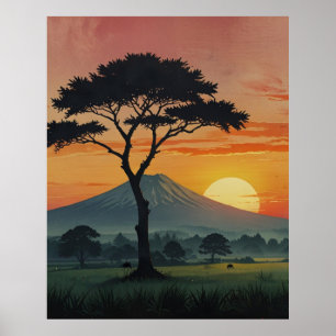 Serene Mount Fuji Landscape Art Impressão