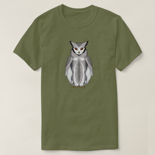Serene Owll com T-Shirt Amber Eyes (Frente do Design)