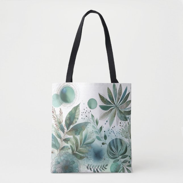Serene Watercolor Tote Bag (Frente)