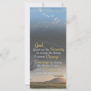 Serenidade, coragem e sabedoria