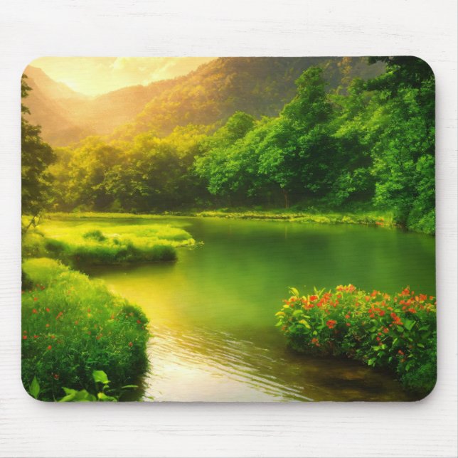 Serenidade da Natureza num Mousepad (Frente)