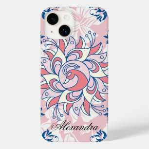 Serenidade de Rangoli Azul e Rosa