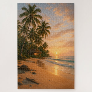 Serenidade do ouro - Quebra-cabeça de Sunset de Pr