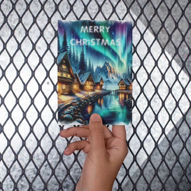 Serenidade na Borda da Água Cartão de Natal (Criador carregado)