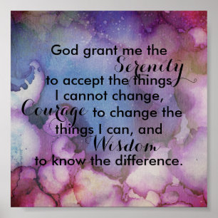 Serenity orador poster asote abstrato aqucolor