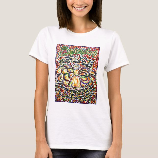 Serenity Prayer Angel T-shirt (frente) (Frente)