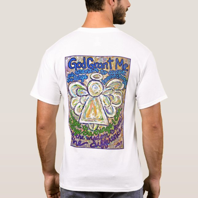 Serenity Prayer Angel T-shirt (verso) (Verso)
