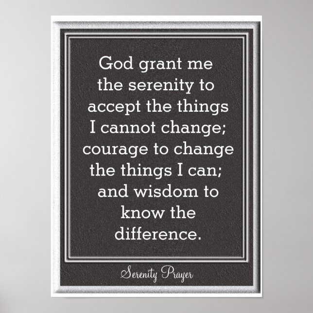 Serenity Prayer - Art poster (Frente)
