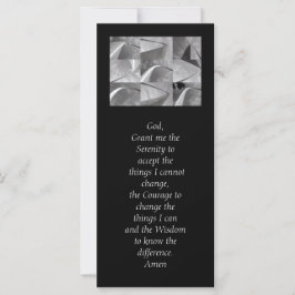 Serenity Prayer Black and White Geométrico Design