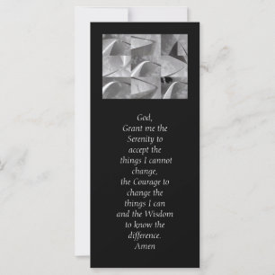 Serenity Prayer Black and White Geométrico Design