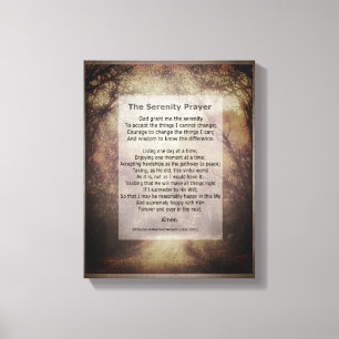Serenity Prayer canvas art com aspas