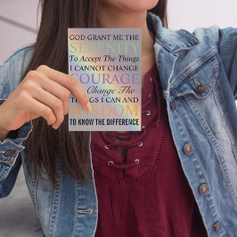 Serenity Prayer Colorida Arco-Íris Colorido