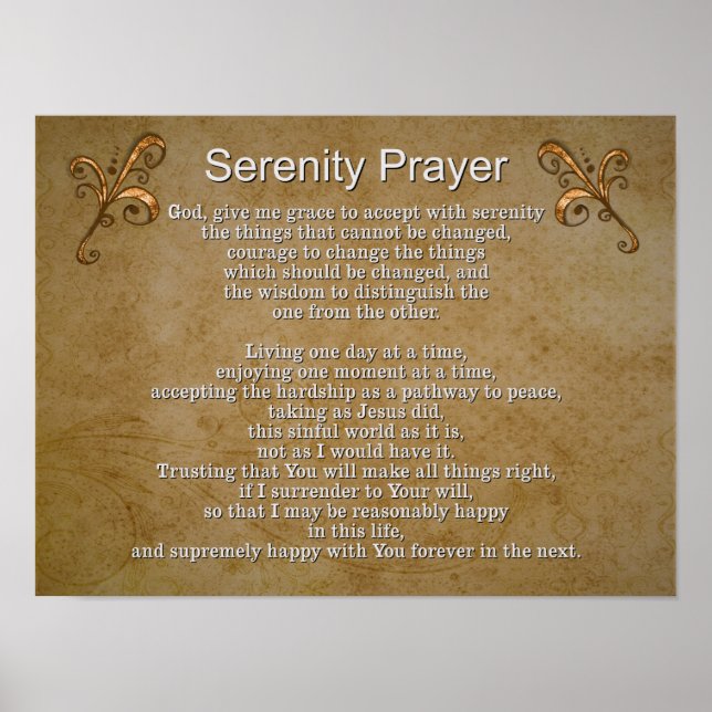 Serenity Prayer II — Art Impressão (Frente)