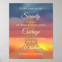 Serenity Prayer Impressão - Sunrise