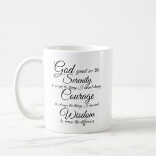 Serenity Prayer por Petra Ortiz - caneca de café