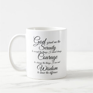 Serenity Prayer por Petra Ortiz - caneca de café