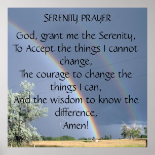 Serenity Prayer Poster