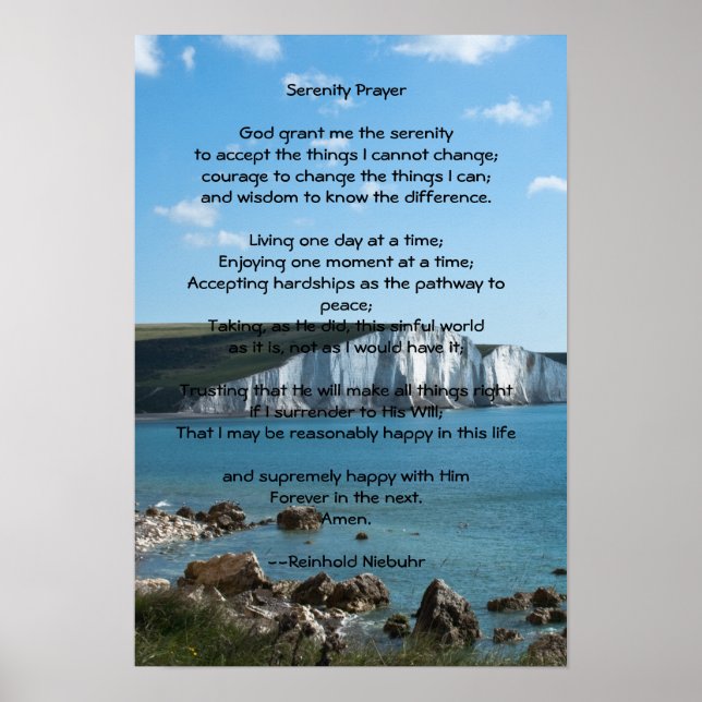 Serenity Prayer Poster (Frente)