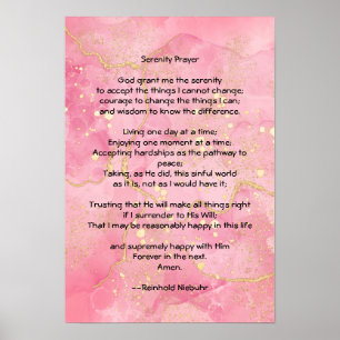 Serenity Prayer Poster