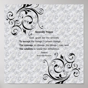 Serenity Prayer Poster