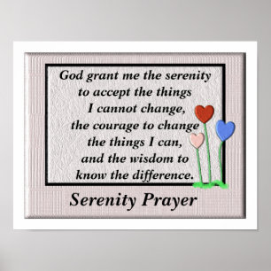 Serenity Prayer Poster