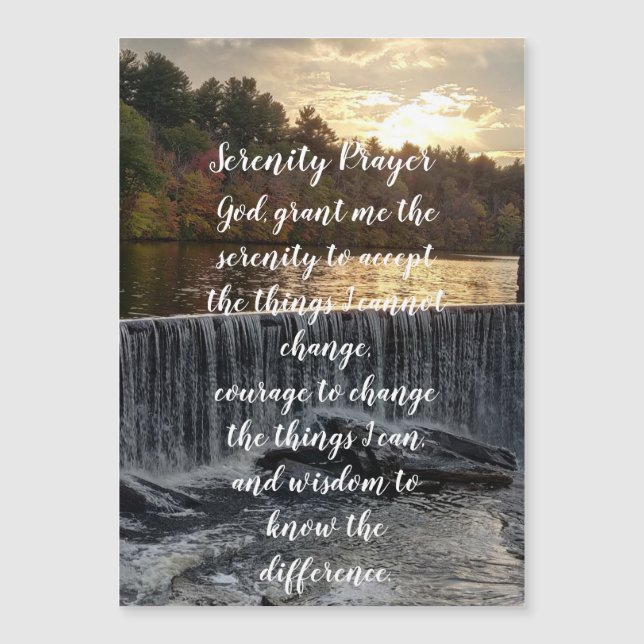Serenity prayer RI FALLS  Ponaganset   (Frente)