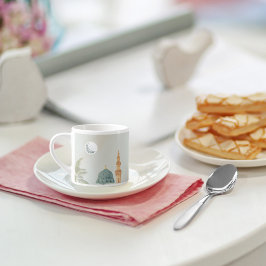 Sereno Masjid An-Nabawi Caneca de Café | Arte Islâ