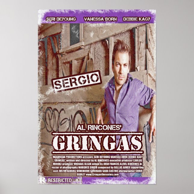 Sergio - Gringas Movie Poster (Frente)