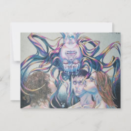 Série 3 de Arte Poignante de 11 Cartões Postais