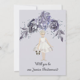 Série Azul de Solicitação Bridesmaid Junior