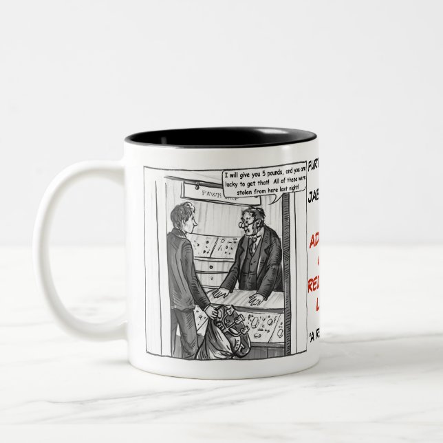 Série das APÓS-PALAVRAS - caneca de café de REDH (Esquerda)