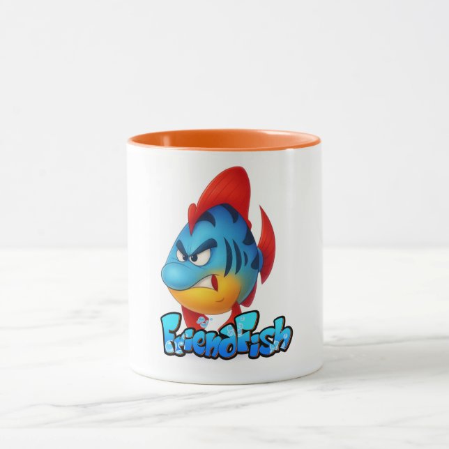 🐠 Série de Canecas FriendFish – Fofa, Colorida (Centro)