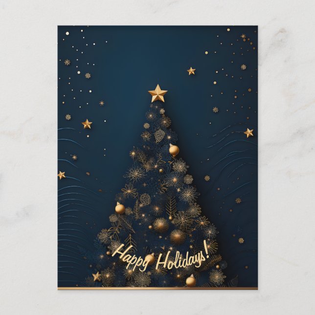 Série de cartões de Natal Elegante (Frente)