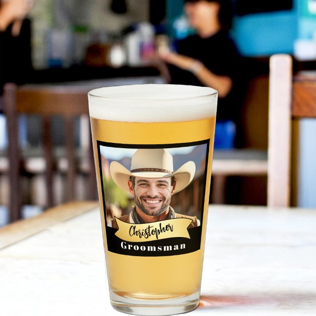 Série de Copos de Pint para Padrinhos de Casamento (Criador carregado)