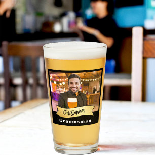 Série de Copos de Pint para Padrinhos de Casamento