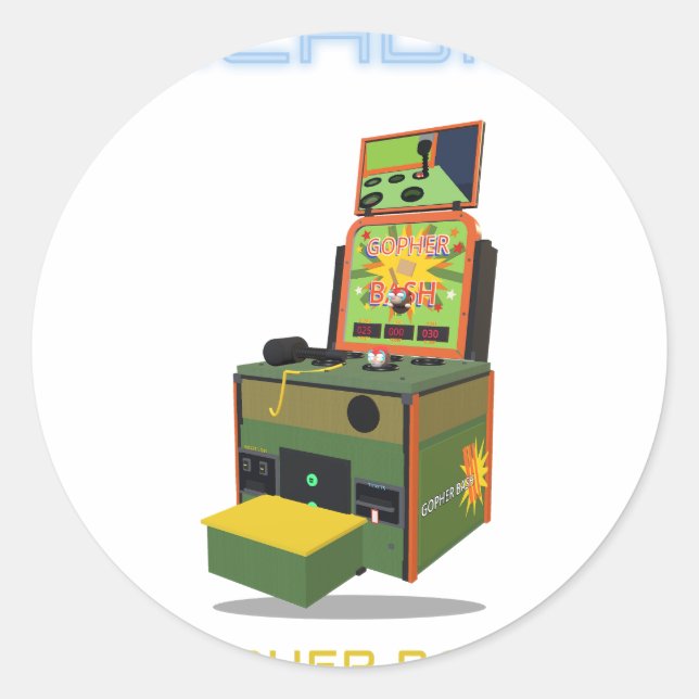Série de Máquinas: Adesivo Gopher Bash (Frente)