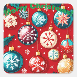 Série de Natal 1 - Adesivos de Ornamento