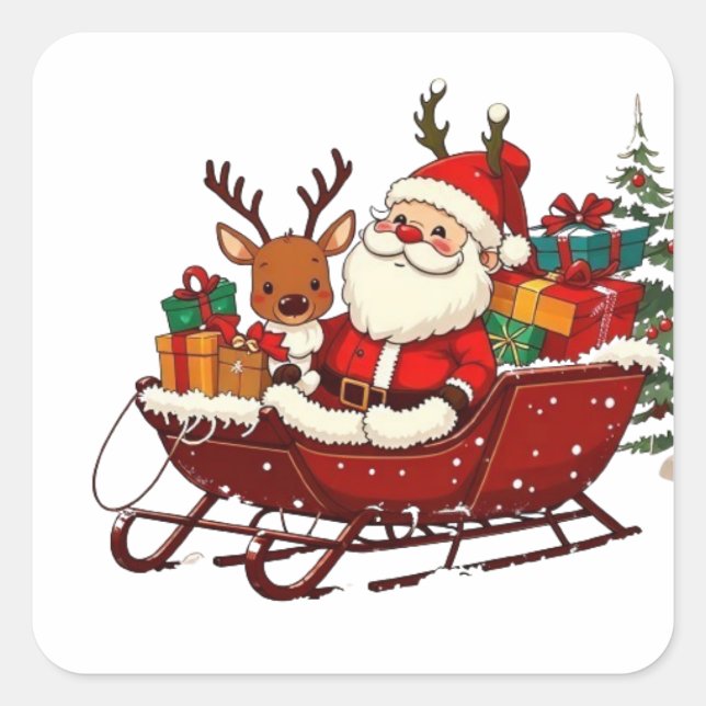 Série de Natal 4 - Adesivos Sleigh (Frente)