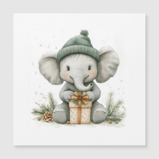 Série de Natal de Animais Adoráveis Bebê Elefante