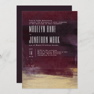 Série dourada do convite & da harmonização do