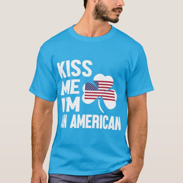 Série Kiss Me (Sou Americano) Camiseta masculina (Frente)