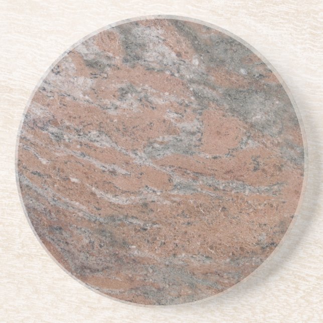 Série Marble — porta copos rosa de Cinza — 1 de mu (Frente)