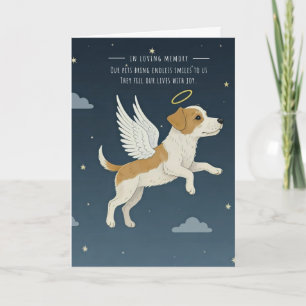 Série Pet Cartão de condolências Angel Dog