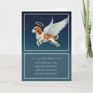 Série Pet Cartão de condolências Angel Dog