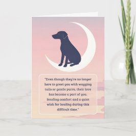 Série Pet Cartão de condolências Moon Dog