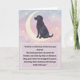 Série Pet Cartão de condolências Moon Dog