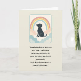 Série Pet Cartão de condolências Rainbow