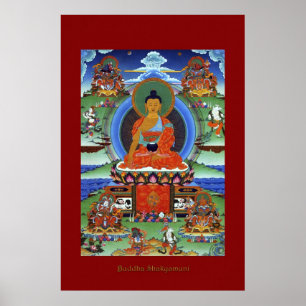 Série religiosa do poster da arte de Buddha